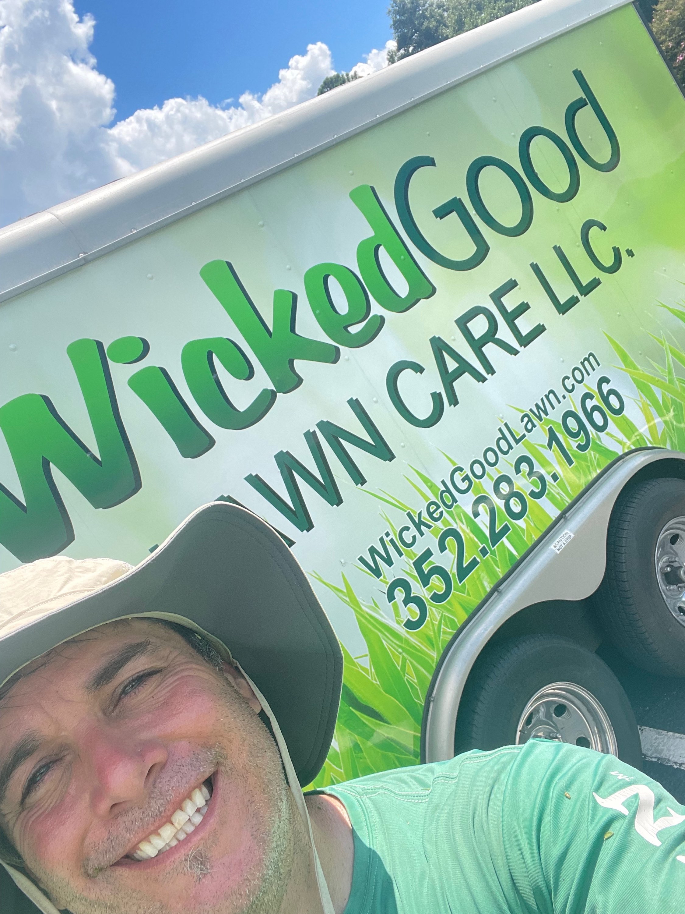 Brandon Labonte, owner of Wicked Good Lawn Care